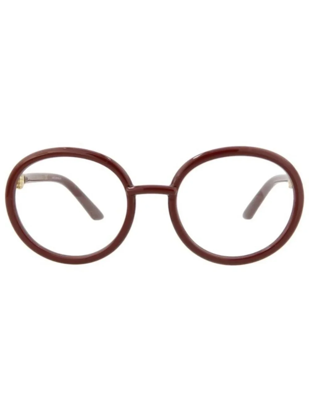 New Gucci Womens Round/Oval Red Red Transparent Fashion Designer Eyeglasses